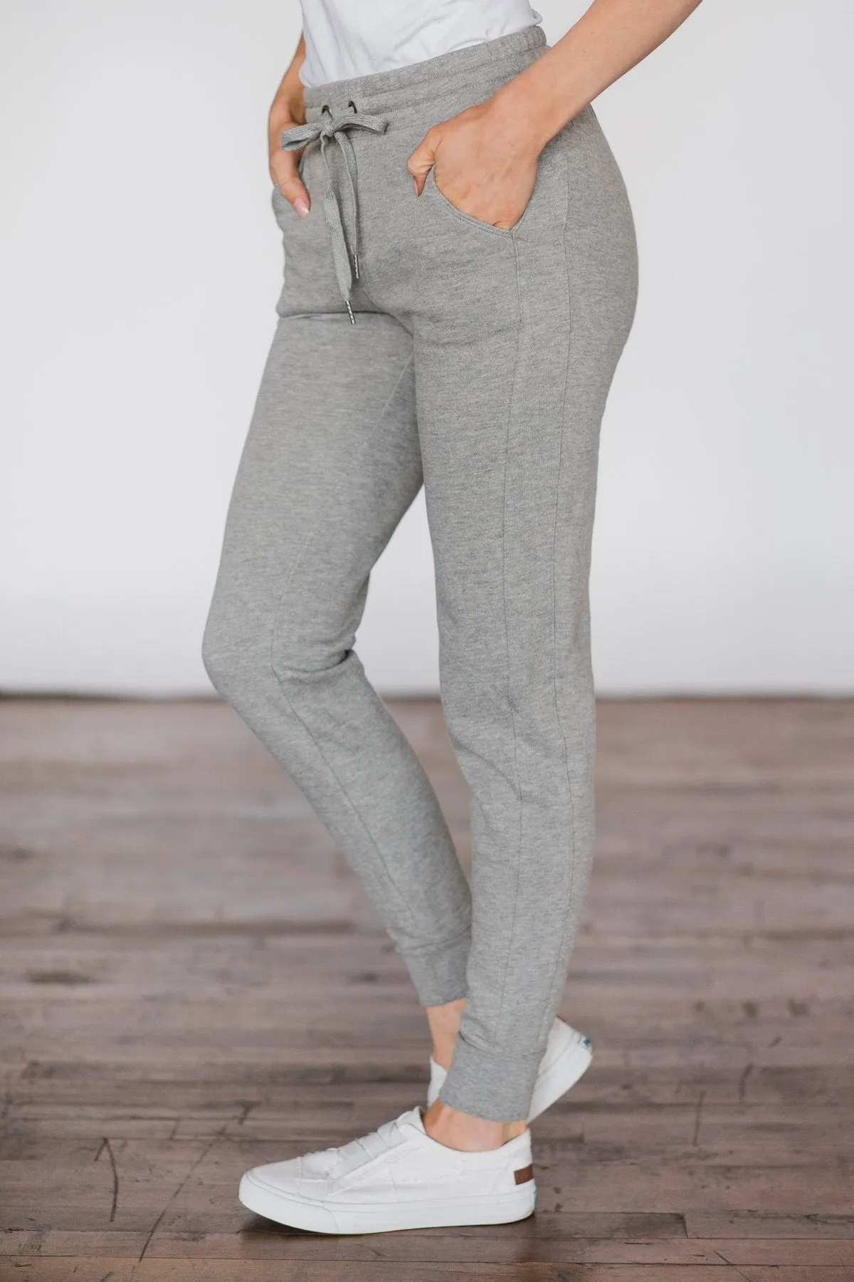 Grey Slim-Fit Joggers