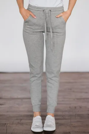 Grey Slim-Fit Joggers