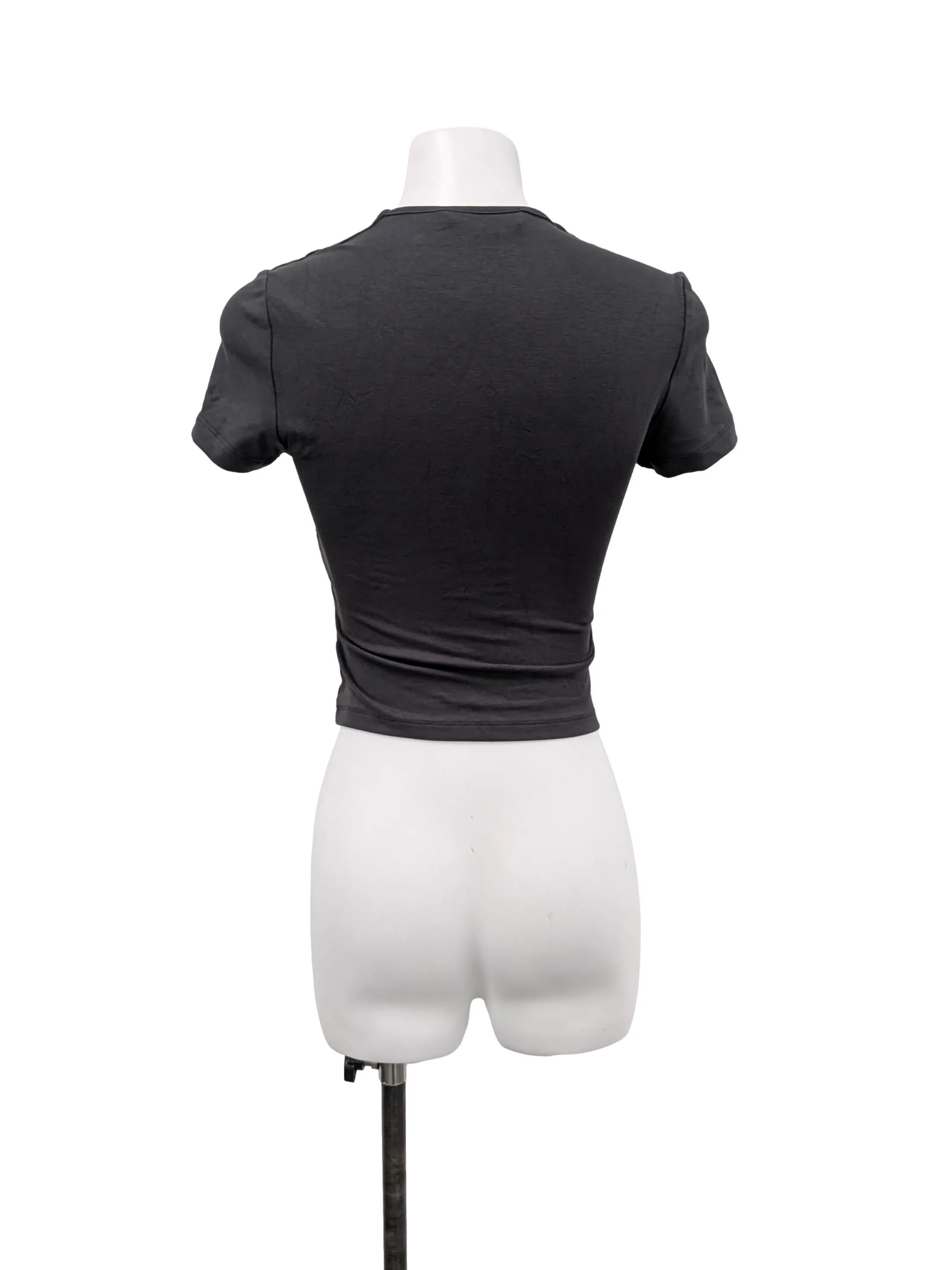 Grey Square Neck Top