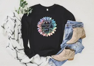 Grow Though What You Go Through Pastel | Long Sleeve  Unisex Shirt