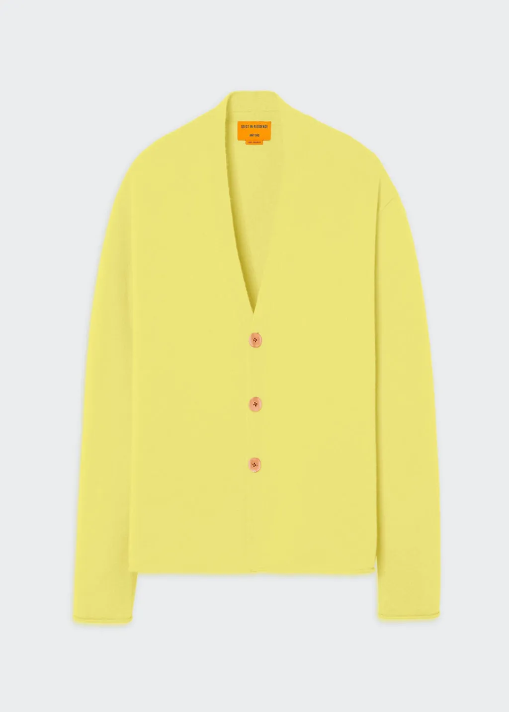 Guest In Residence Everywear Cardigan in Lemon