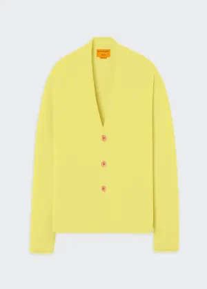 Guest In Residence Everywear Cardigan in Lemon