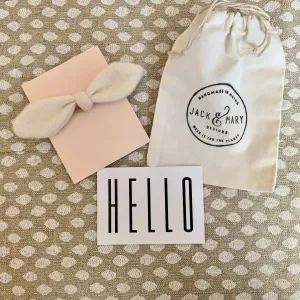 Hair Bow Cashmere, Winter White