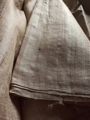 Handwoven Pure Tussar Fabric (Dyeable)