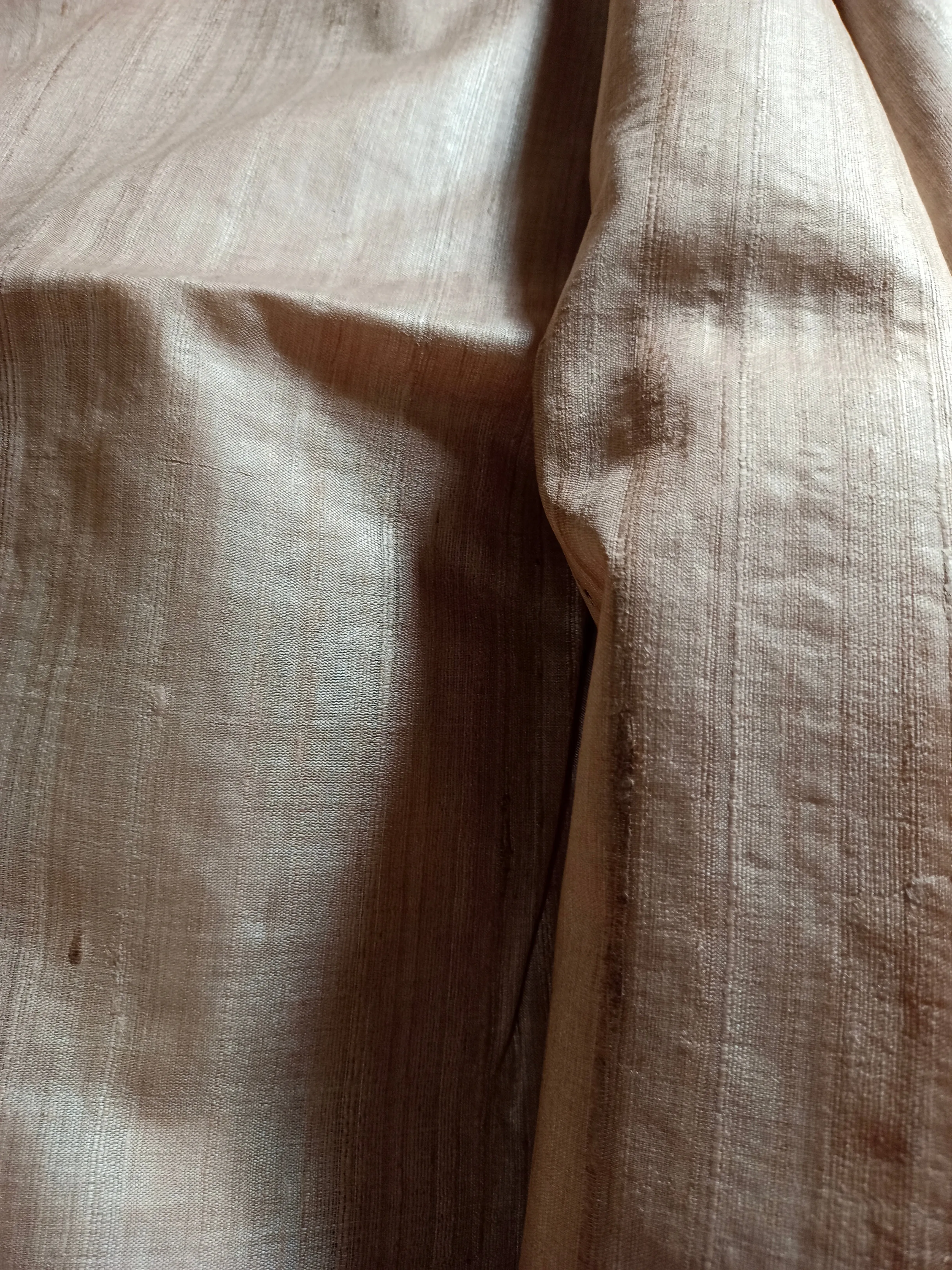 Handwoven Pure Tussar Fabric (Dyeable)
