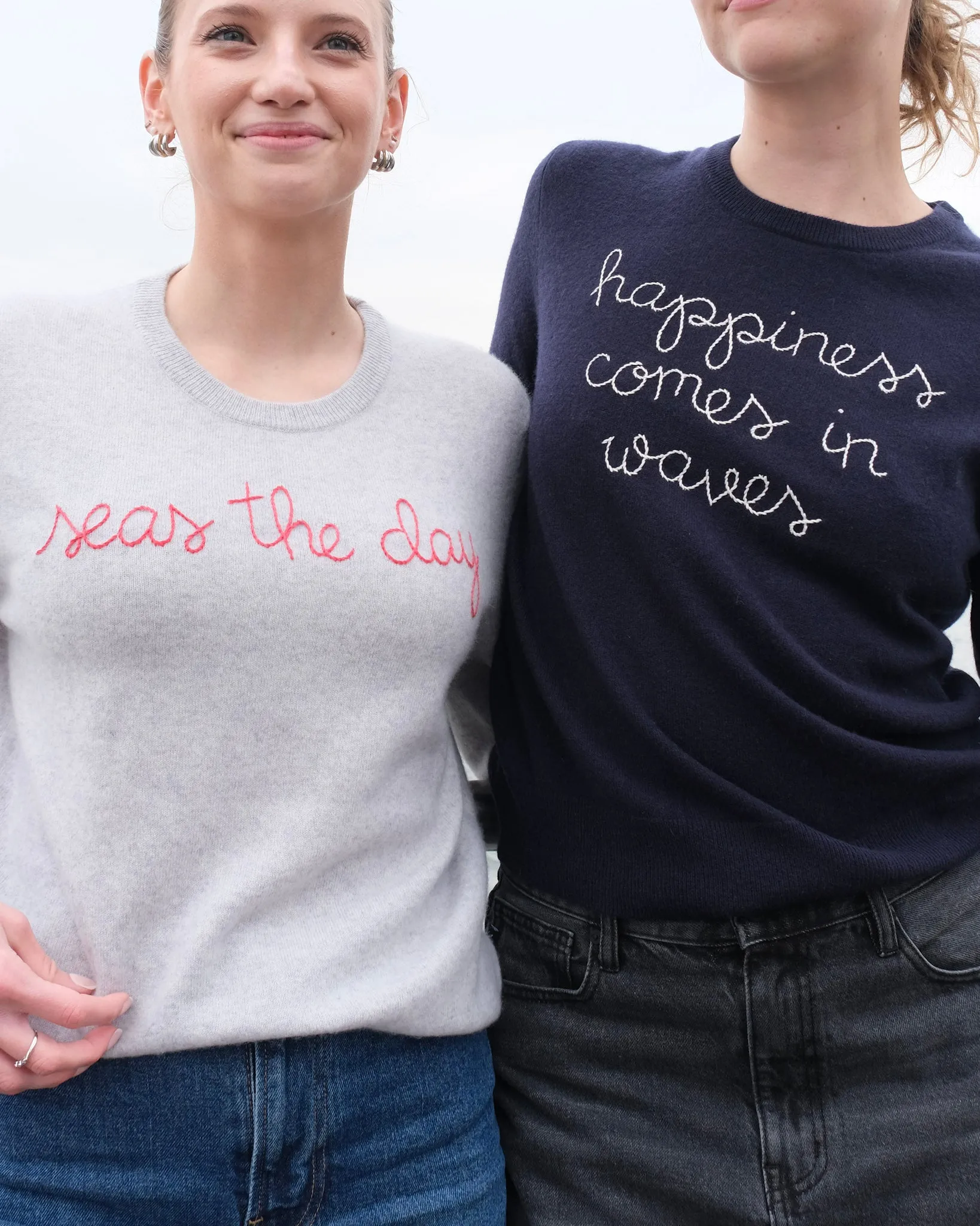 Happiness Comes in Waves Cashmere Sweater