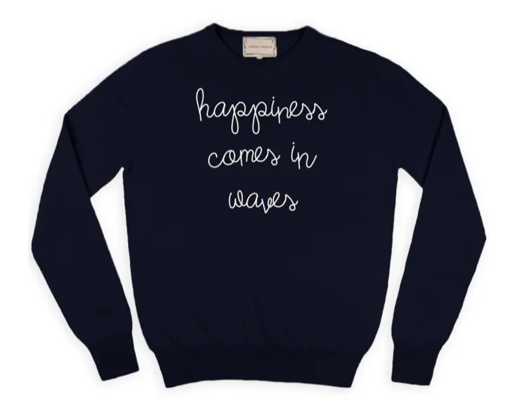 Happiness Comes in Waves Cashmere Sweater