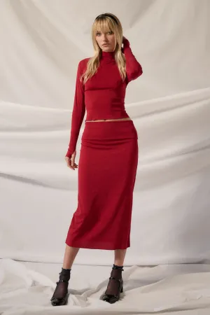 Harley Shimmer Midi Skirt