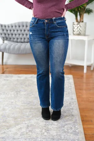 Harper High Rise Ankle Bootcut Risen Jeans