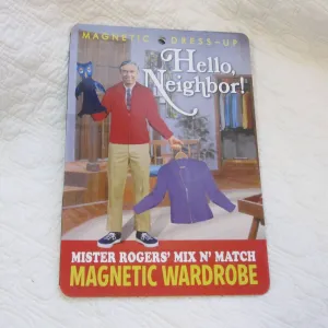 Hello Neighbor! Mr. Rogers Dress Up Magnet Set, Ages 5 to adult