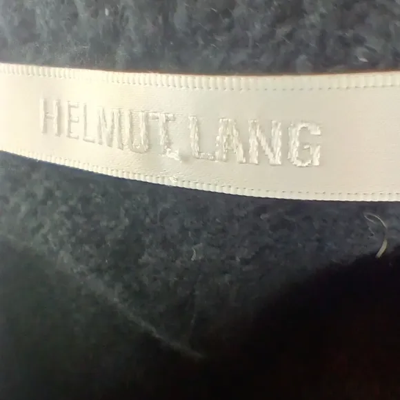 Helmut Lang Brushed Cotton-Blend Skirt Black Size Small 4  NWT