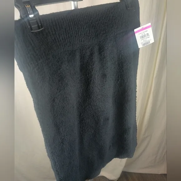 Helmut Lang Brushed Cotton-Blend Skirt Black Size Small 4  NWT