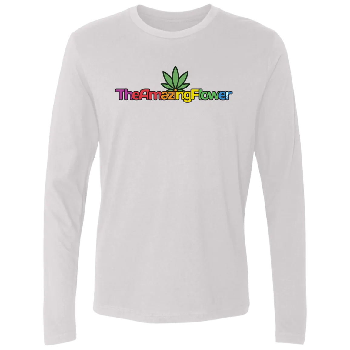 Hemp Leaf Multi-color Logo Long Sleeve T-Shirt
