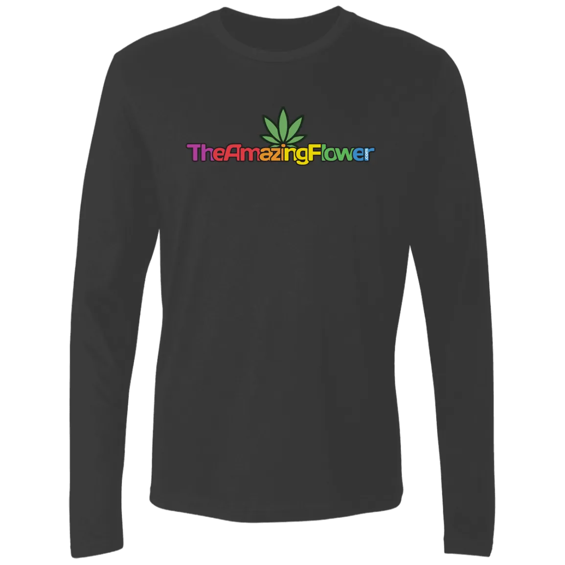Hemp Leaf Multi-color Logo Long Sleeve T-Shirt