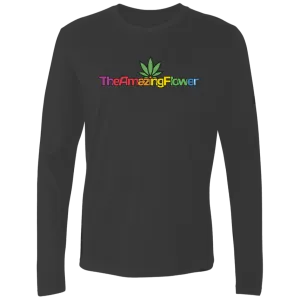 Hemp Leaf Multi-color Logo Long Sleeve T-Shirt