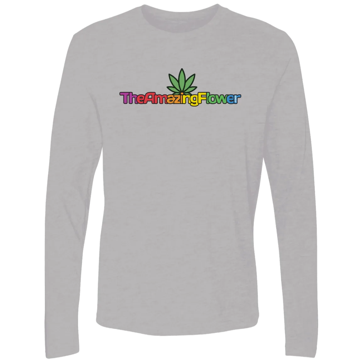 Hemp Leaf Multi-color Logo Long Sleeve T-Shirt