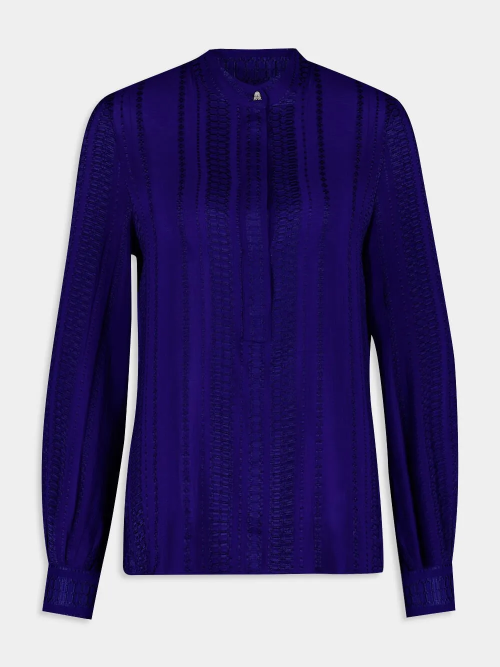 Hera Sapphire Pleated Blouse