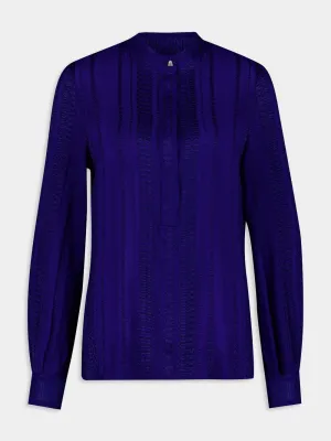 Hera Sapphire Pleated Blouse