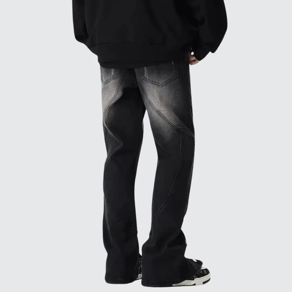 High Street Bootcut Buttoned Jeans