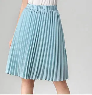 High Waist Chiffon Pleated Tutu Skirts