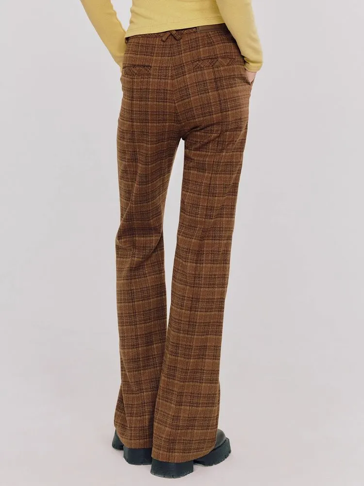High waist slim fit pants【s0000005075】