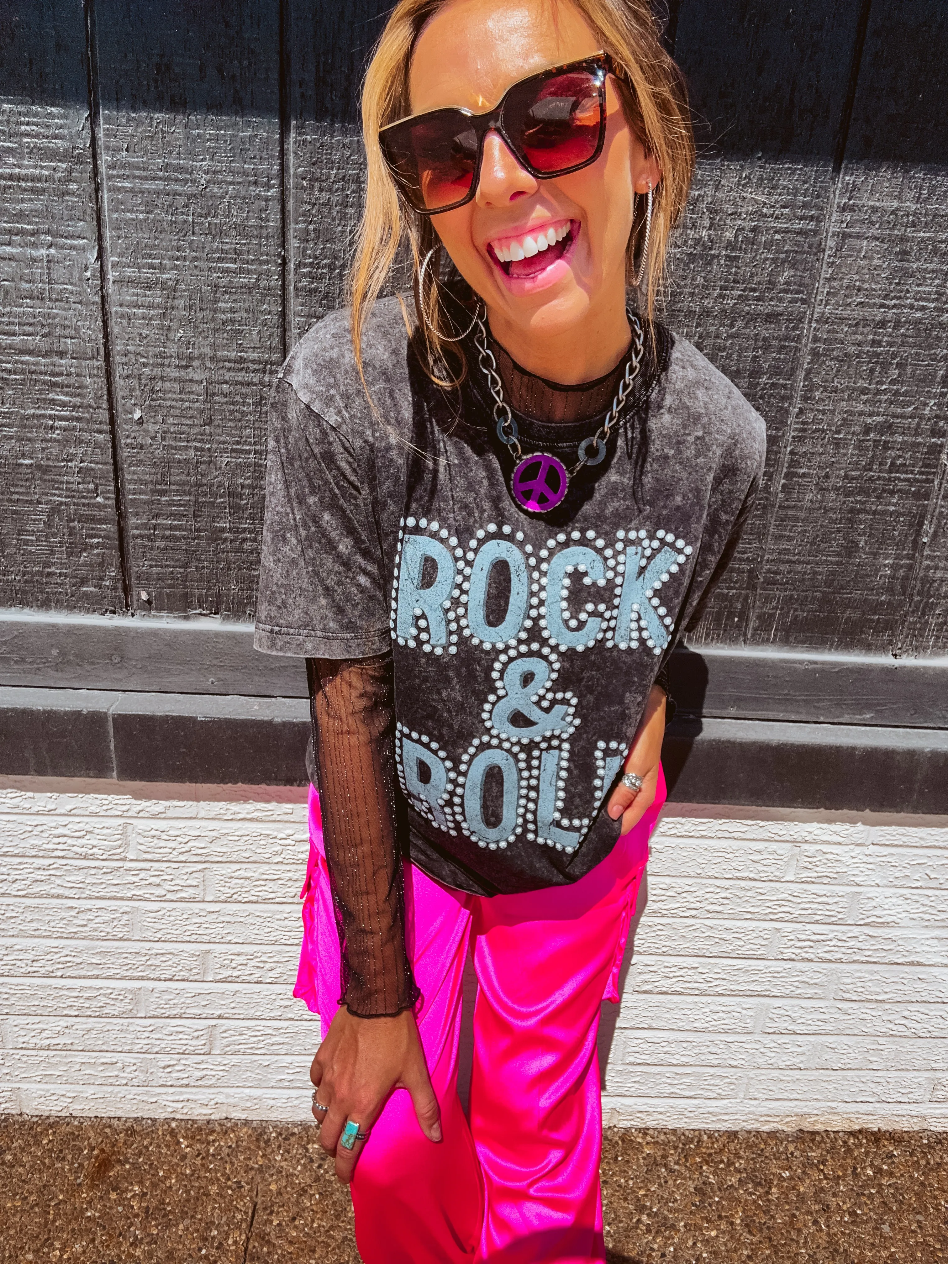 Hot Pink Satin Jogger Pants