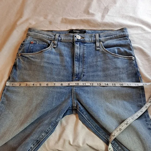 Hudson Jeans Barbara High-Waist Super-Skinny Blue Jeans Women's Size 31