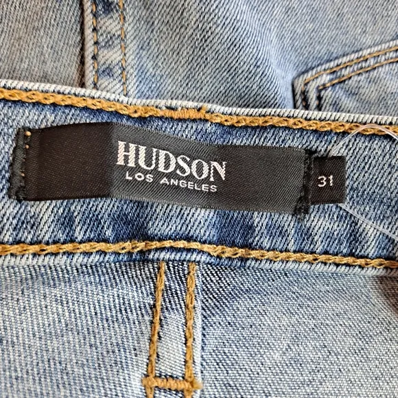 Hudson Jeans Barbara High-Waist Super-Skinny Blue Jeans Women's Size 31