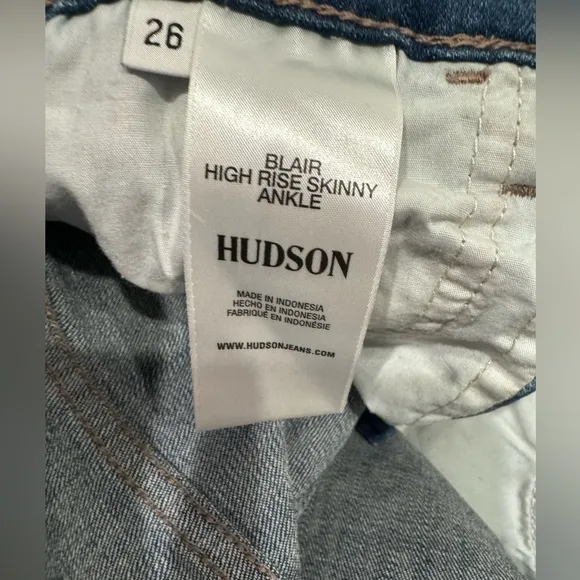 Hudson Jeans Blair High Rise Skinny - size 26