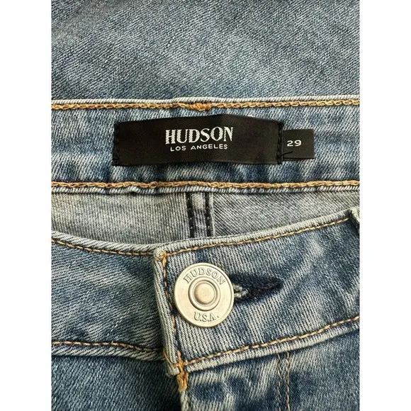Hudson Krista super skinny raw hem Jeans size 29