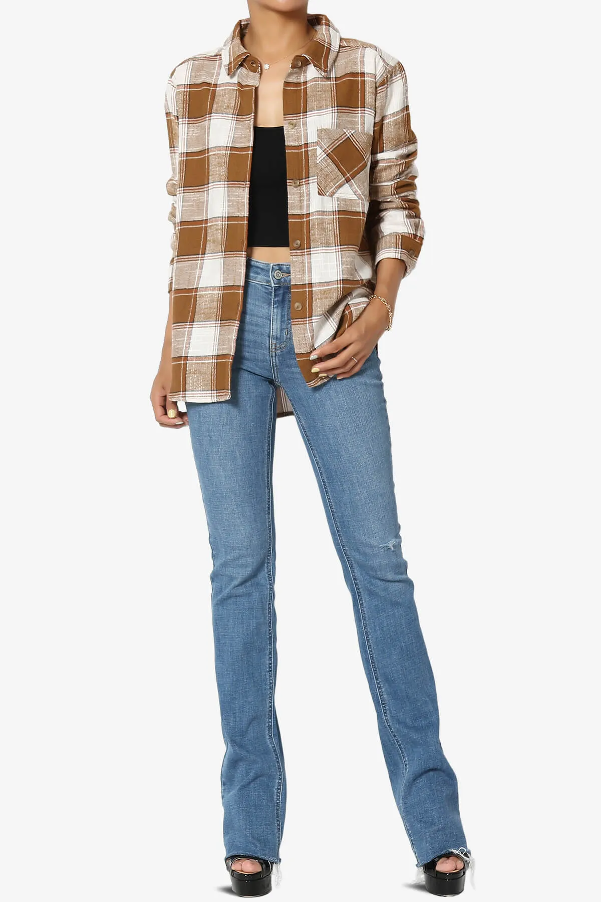 Imogen Mid Rise Bootcut Jeans in Goner Med