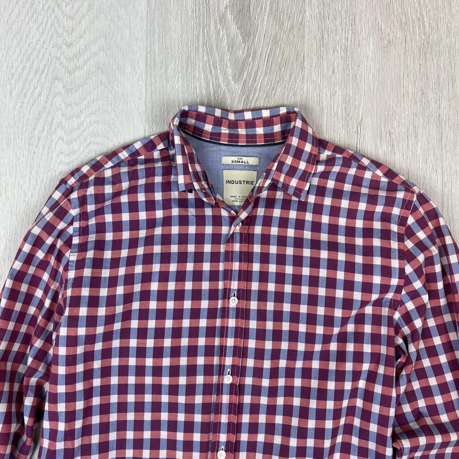 Industrie Mens Long Sleeve Button Up Shirt Size XS
