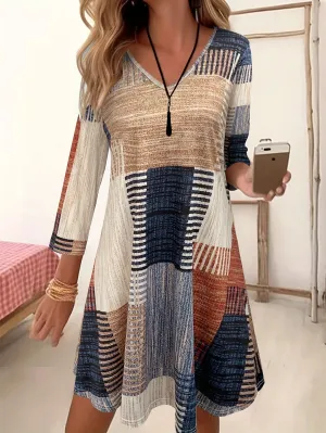 Irene® | Knee-length knitted A-line dress