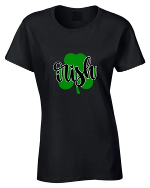Irish clover shamrock t-shirt women st patrick's day t-shirt