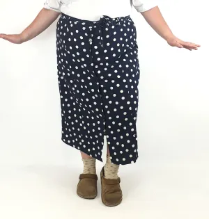 Isabelle navy linen mix skirt size 22