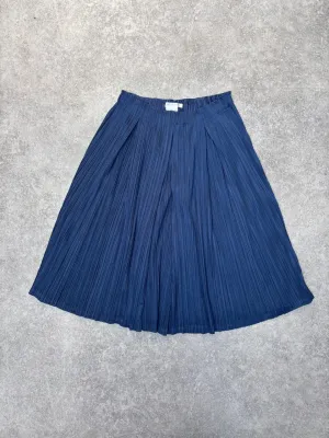 Issey Miyake Pleated Please Blue Pleated Midi Skirt