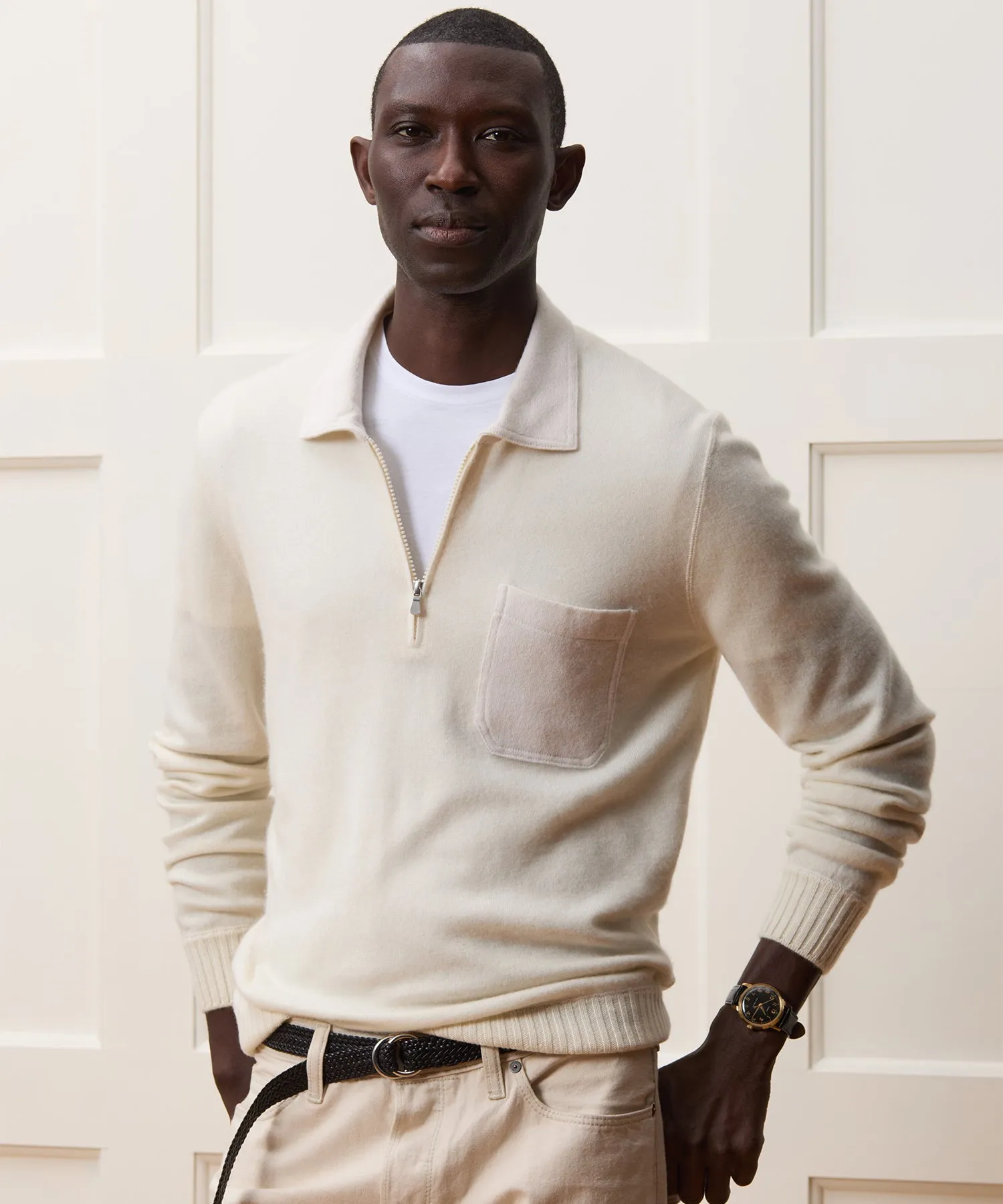 Italian Cashmere Half-Zip Sweater
