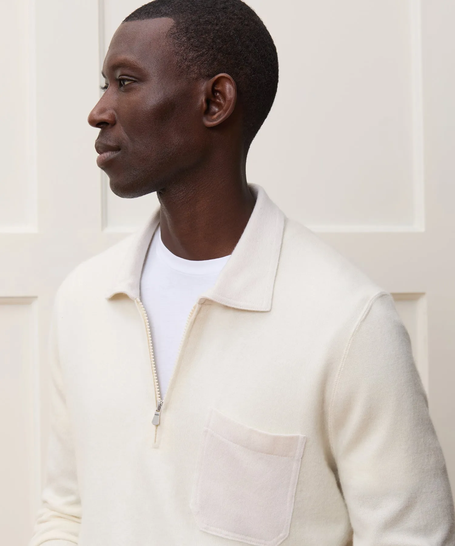 Italian Cashmere Half-Zip Sweater
