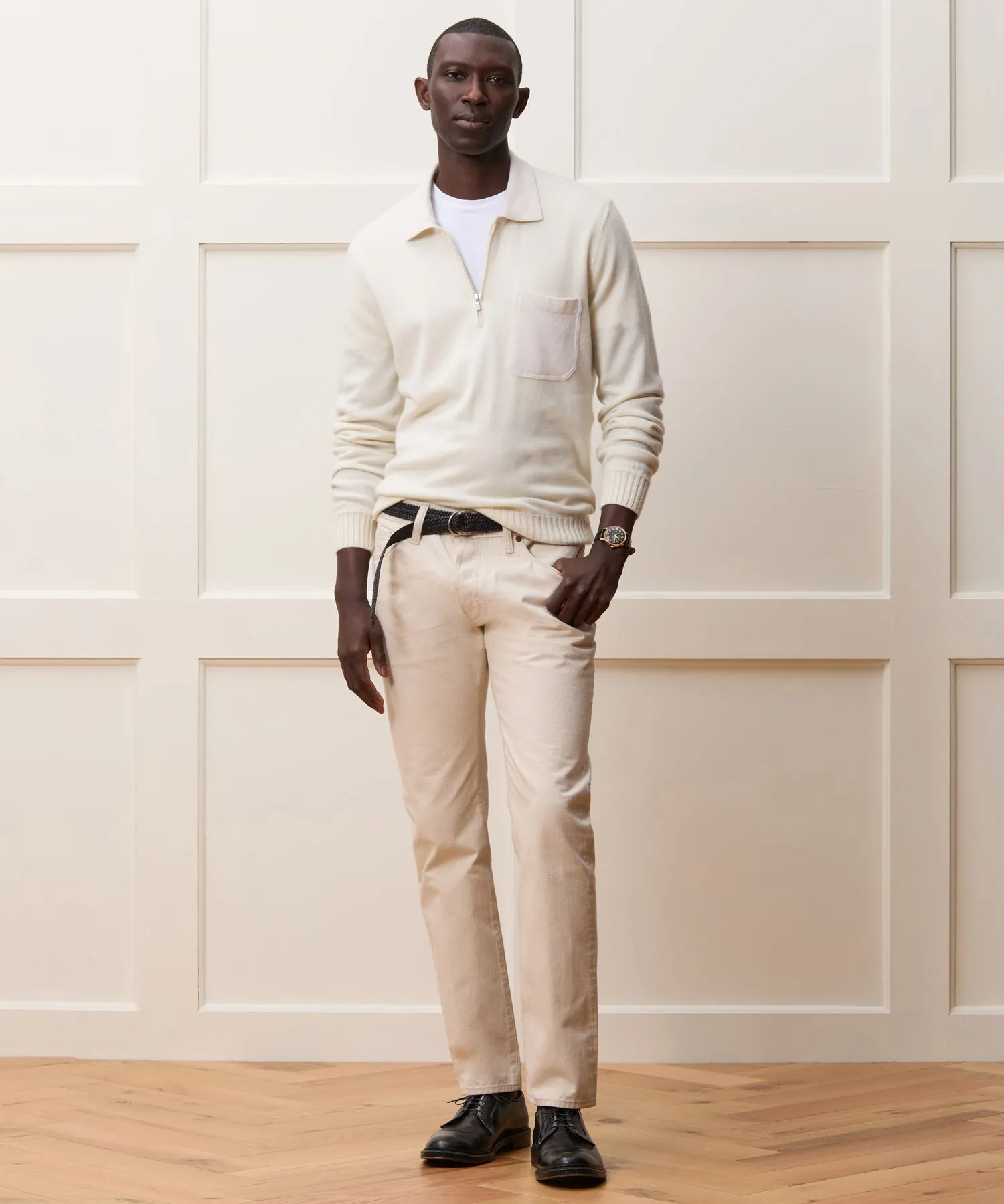 Italian Cashmere Half-Zip Sweater