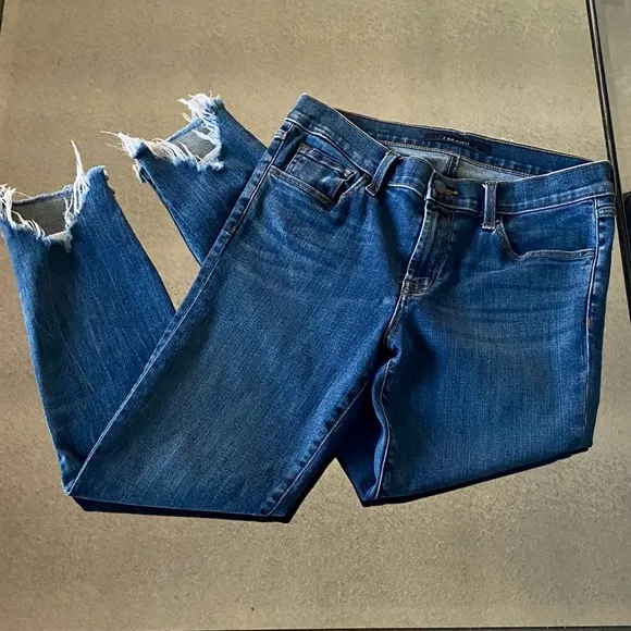 J Brand Captivate Destruct Skinny Ankle Jeans