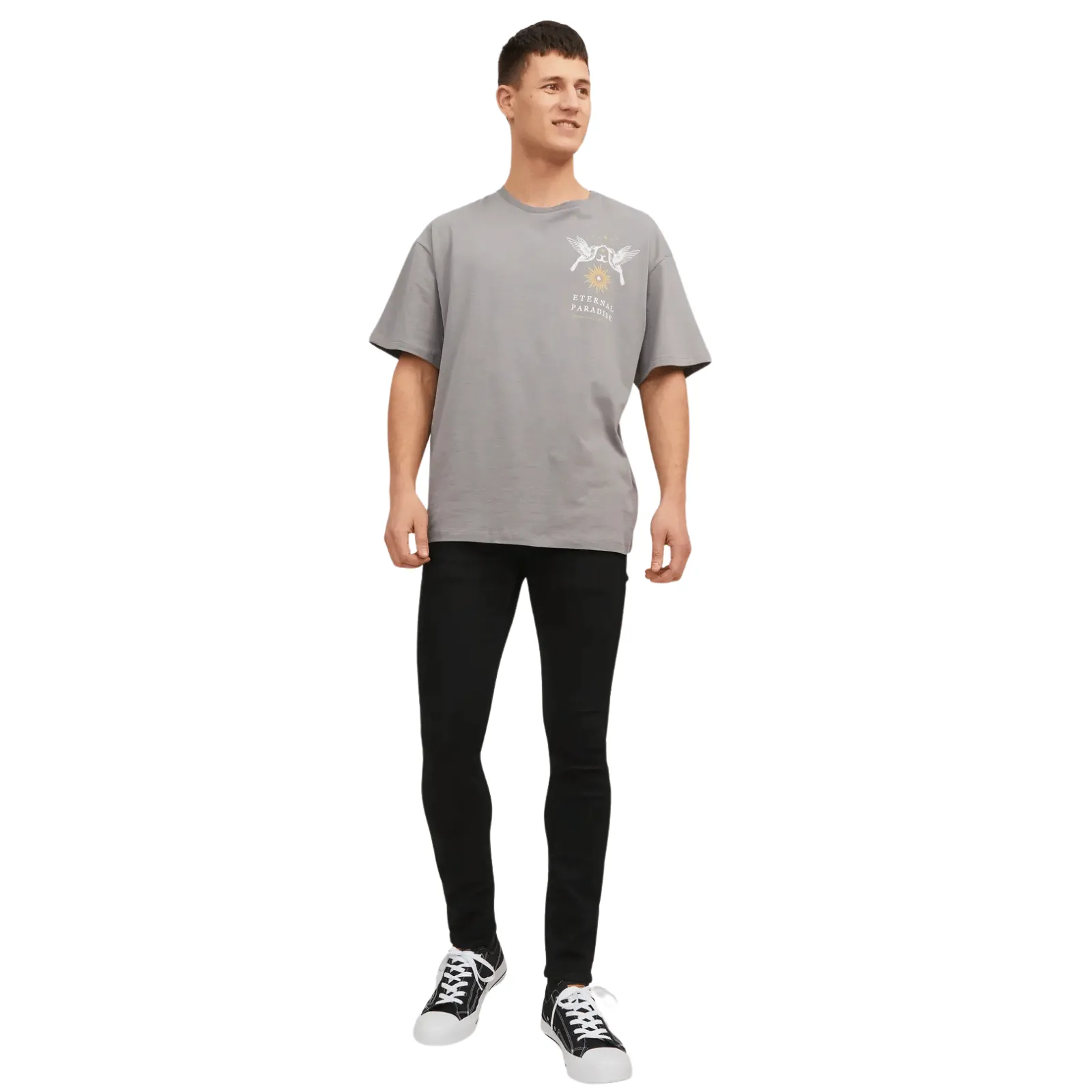 Jack & Jones Mens Liam Original AKM 773 Skinny Fit Jeans