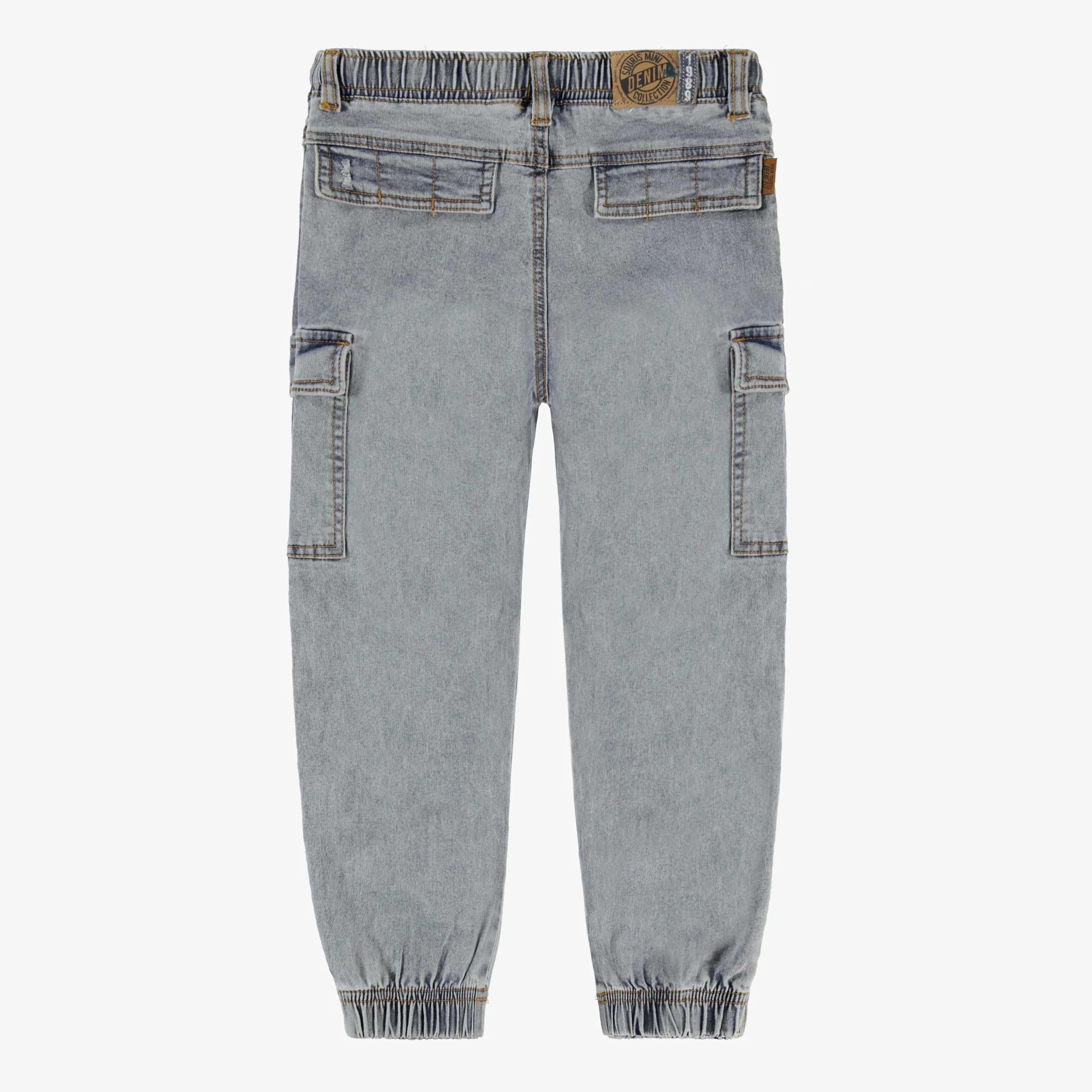 Jean bleu pâle à poches cargo, enfant || Pale blue jeans with cargo pockets, child