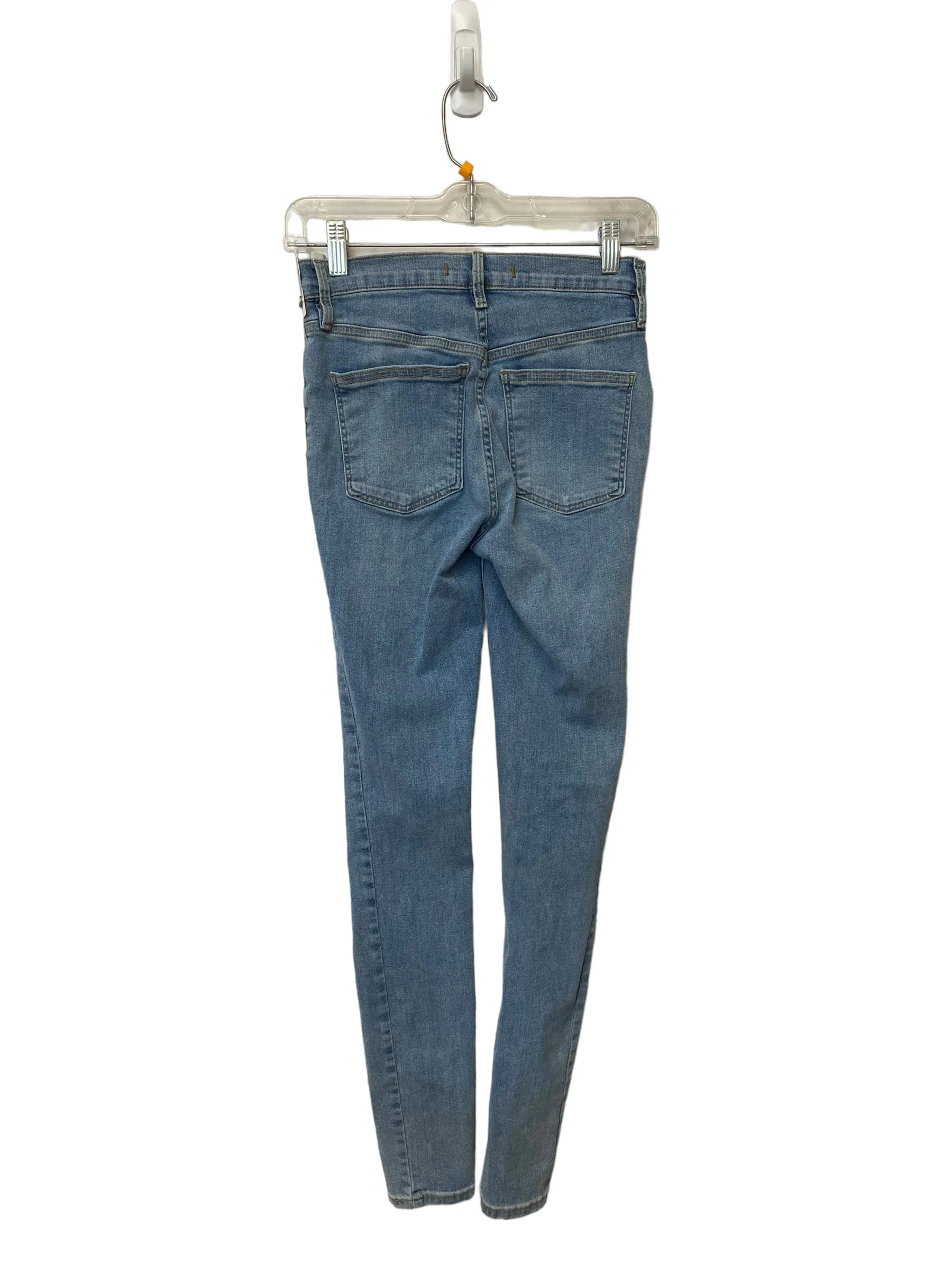 Jeans Skinny By Free People In Blue, Size: 0