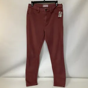 Jeans Skinny By Free People In Pink Denim, Size: 8