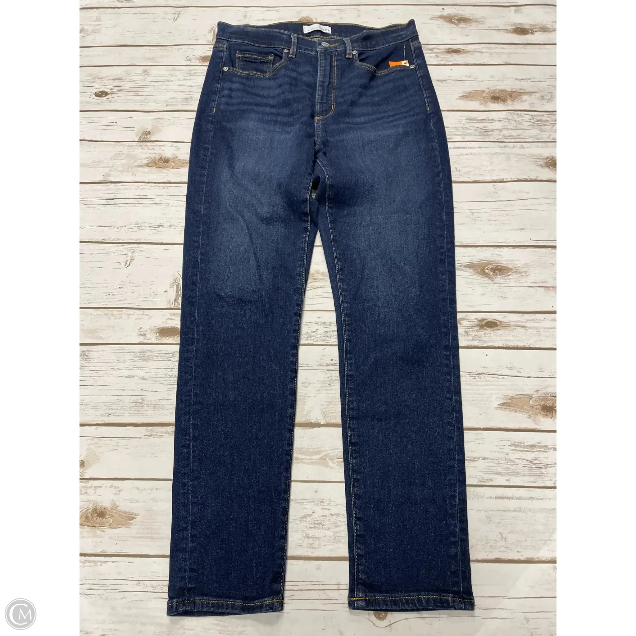 Jeans Skinny By Loft In Blue Denim, Size: 8