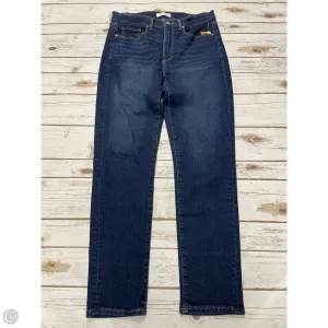 Jeans Skinny By Loft In Blue Denim, Size: 8