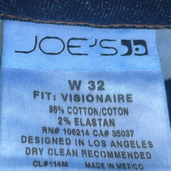 Joe’s Jeans “Visionaire&quot; High-Waist Bootcut Jeans in Stephanie Wash size 32