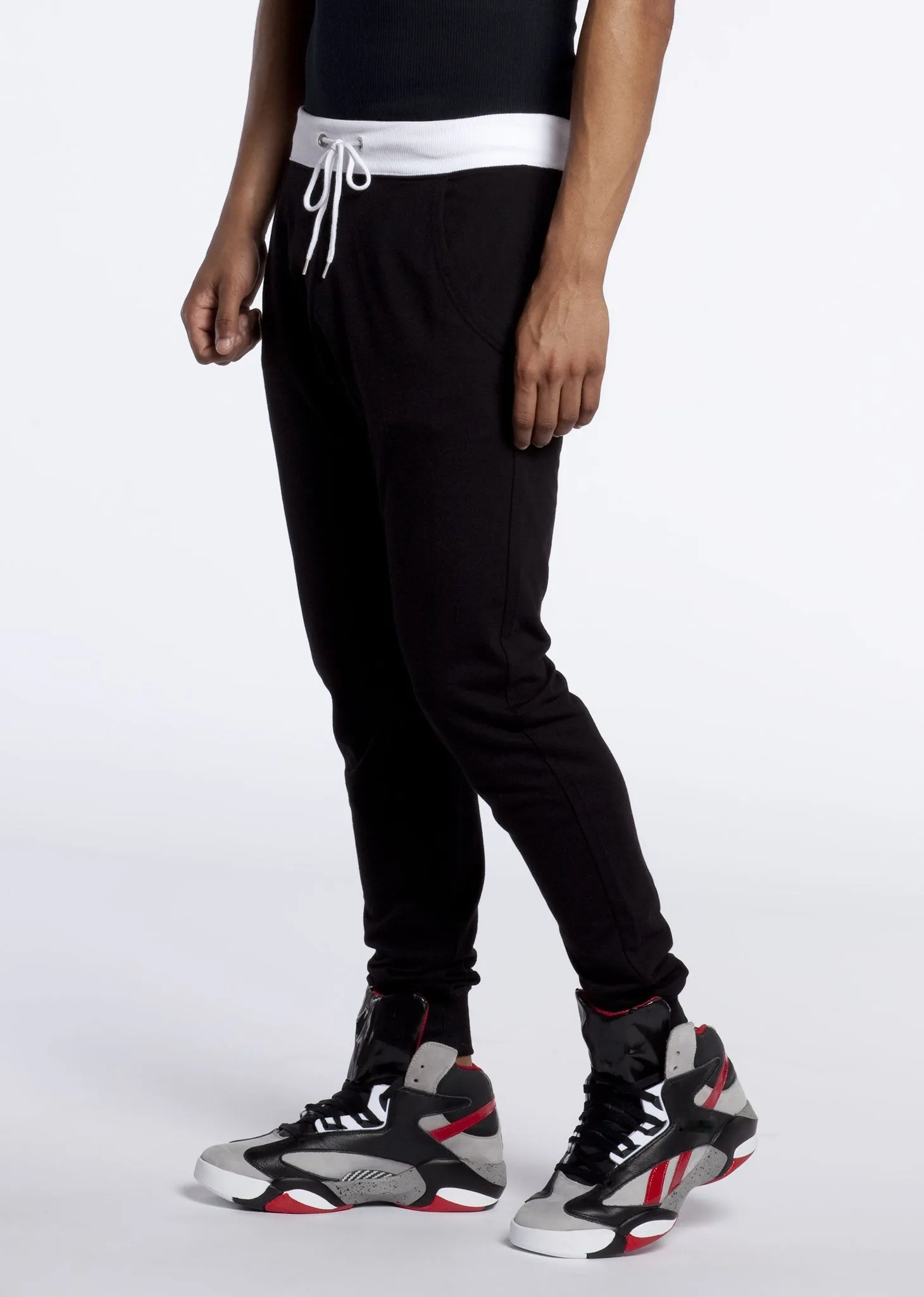 Jogger with Contrasting Waistband