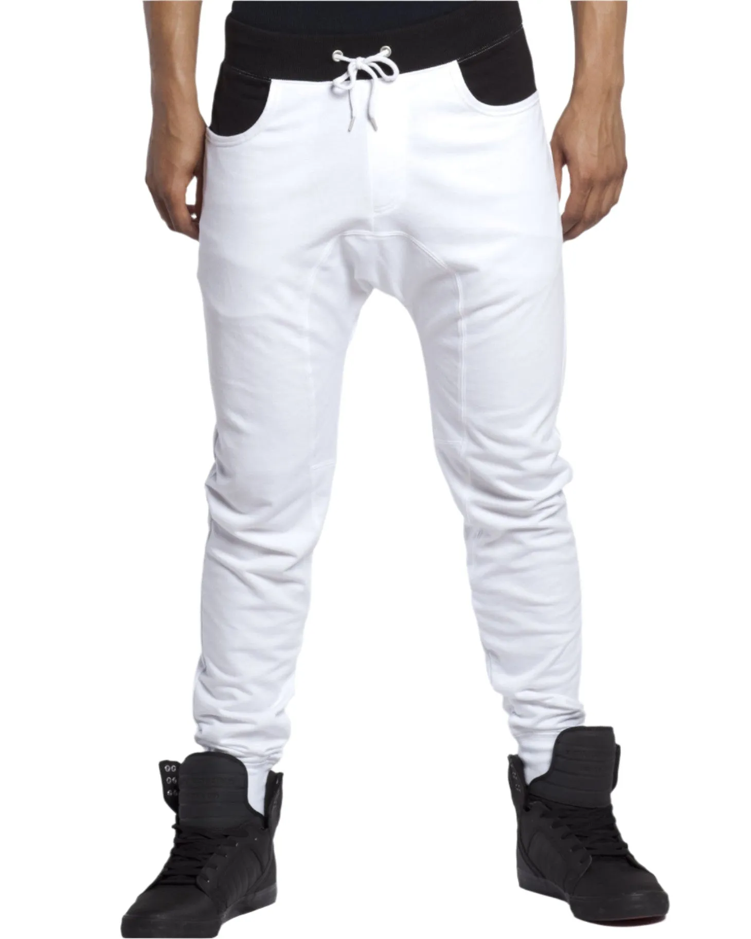 Jogger with Contrasting Waistband