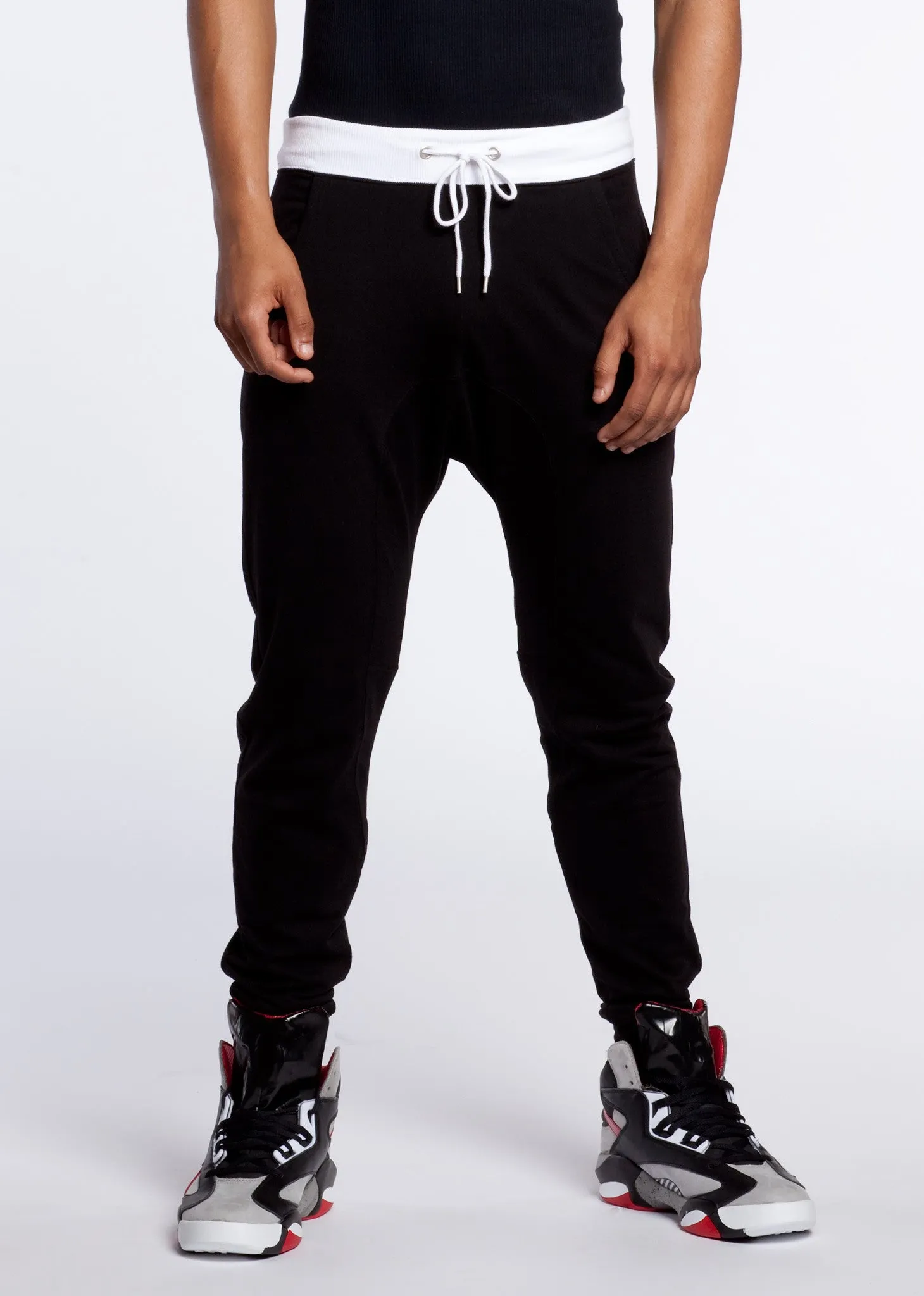 Jogger with Contrasting Waistband